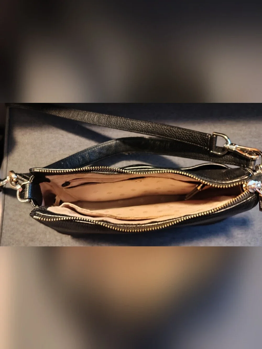 Kate Spade Black Polly Convertible Shoulder/Crossbody Purse